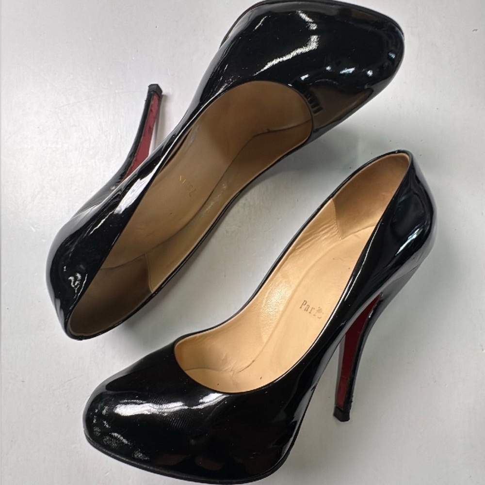 Christian Louboutin Black Patent Leather Heels